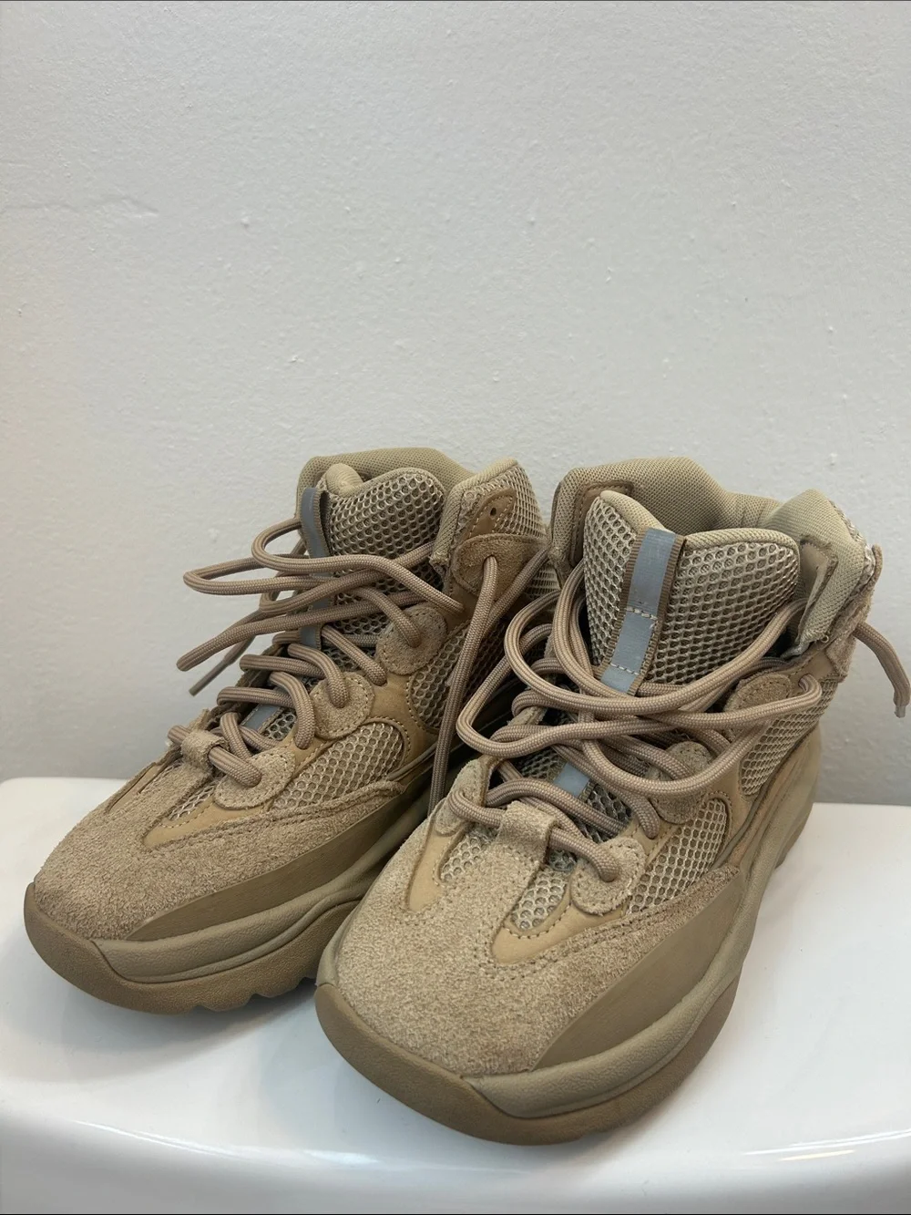 Yeezy Desert Tan Mid-Top Sneaker